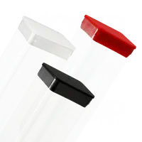 Tubi vuoti in plastica base quadrata